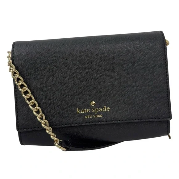 Kate Spade Cedar Street Cami Mini Crossbody Evening Bag Saffiano Leather Black - Picture 16 of 16